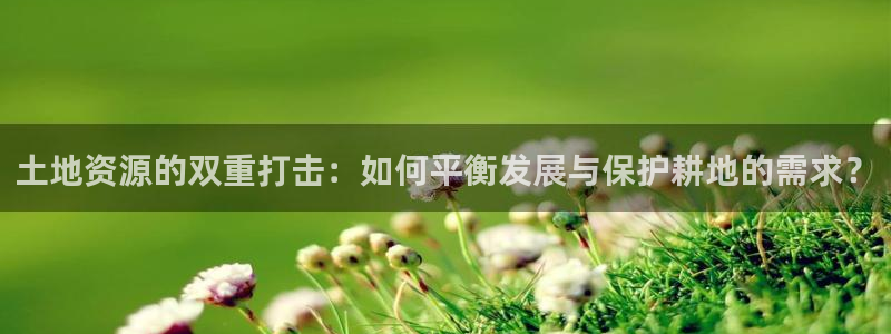 富联娱乐找qv382223：土地资源的双重打击：如何平衡发展与保护耕地的需求？