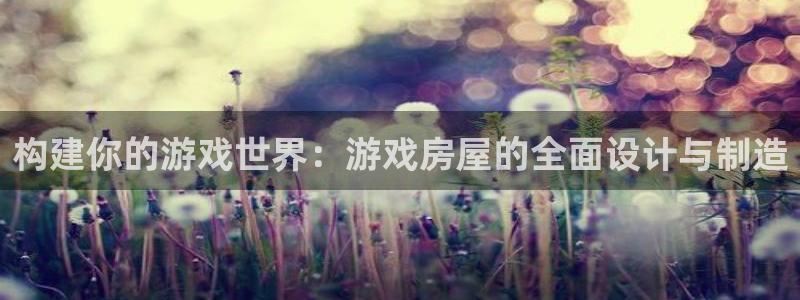 富联娱乐首页：构建你的游戏世界：游戏房屋的全面设计与制造