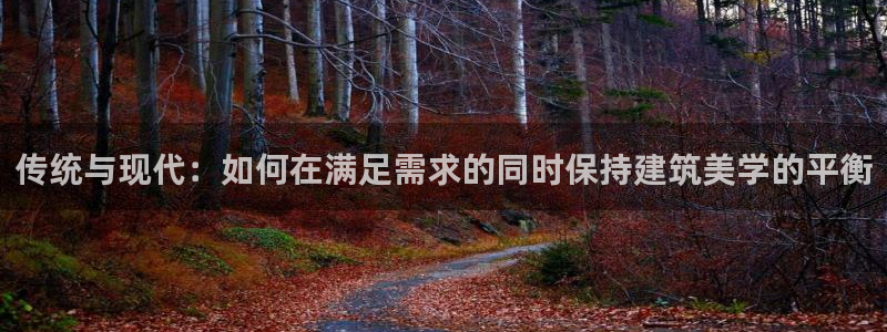 富联娱乐主管在什么职位：传统与现代：如何在满足需求的同时保持建筑美学的平衡