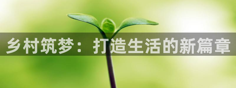 富联娱乐平台怎么样：乡村筑梦：打造生活的新篇章