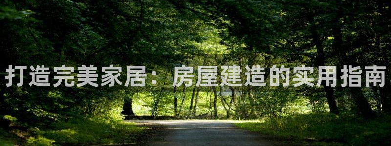 富联娱乐账号注册：打造完美家居：房屋建造的实用指南