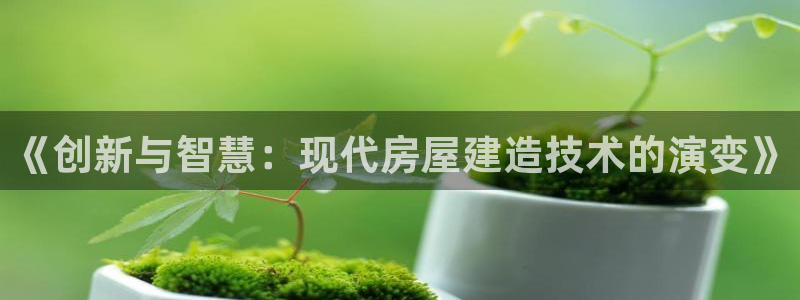 富联娱乐注册地址上海市：《创新与智慧：现代房屋建造技术的演变》