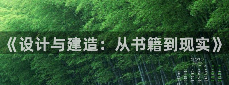 富联娱乐官网首页下载：《设计与建造：从书籍到现实》